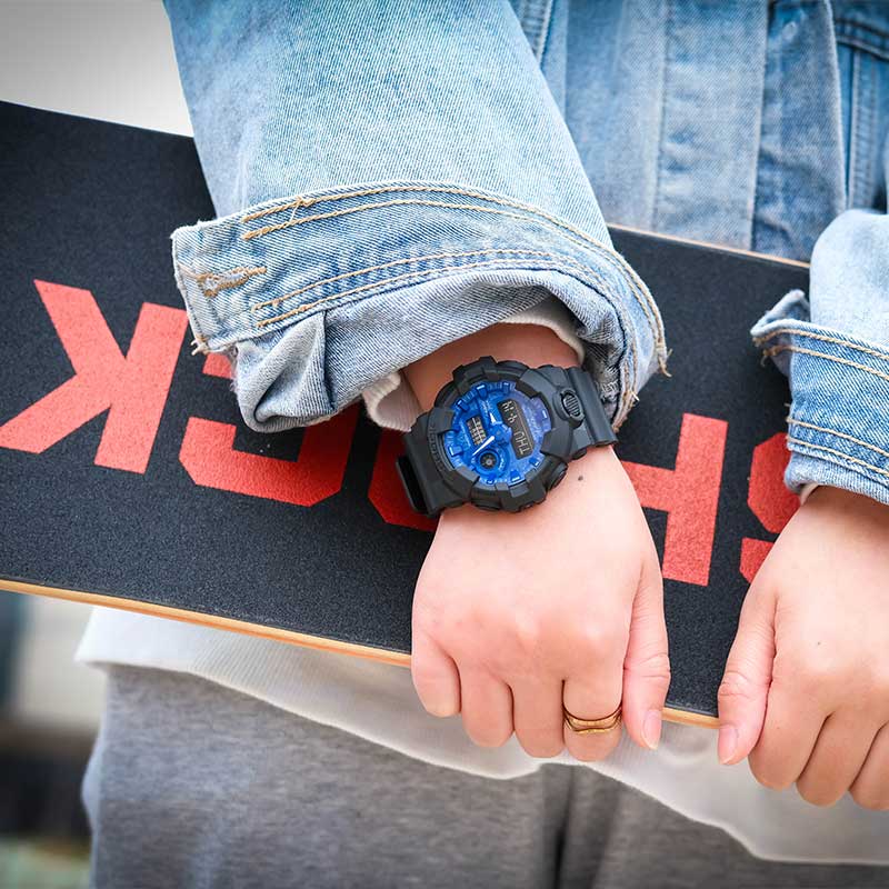 CASIO G-Shock Analog-Digital 'Black Blue' GA-700BP-1APR