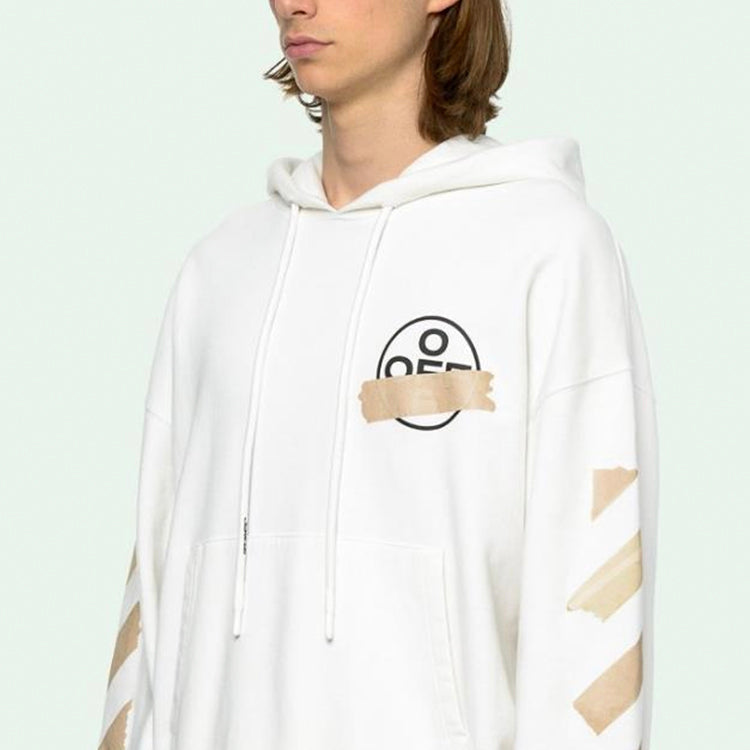 Off-White Arrows Sketch Mens Logo Loose Sweater Tape OMBB037R20E300020148
