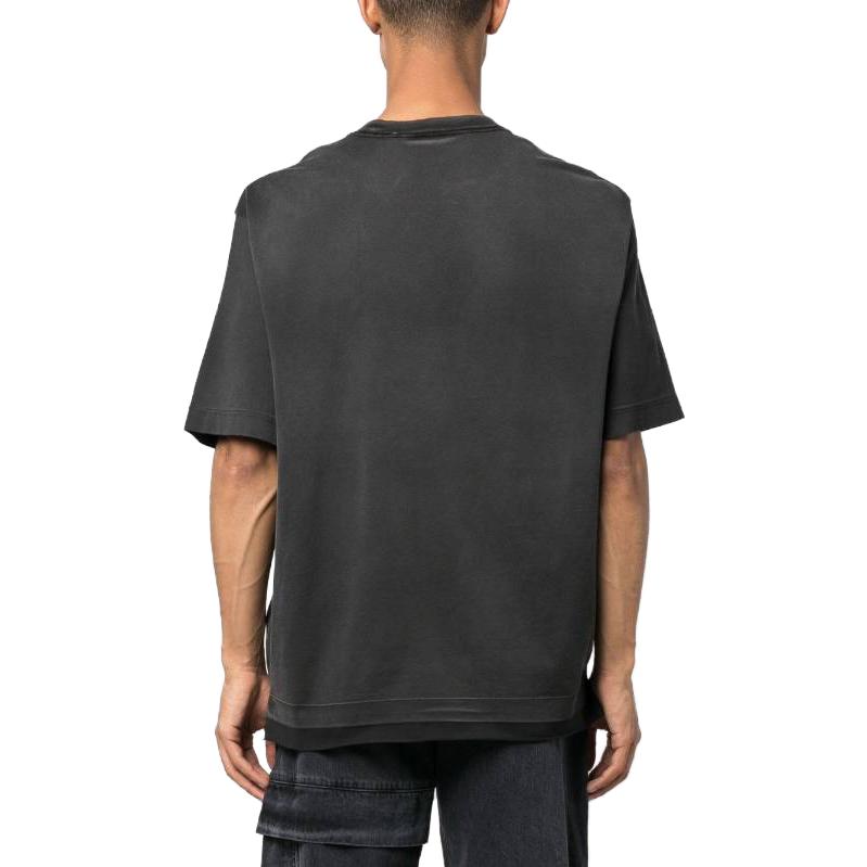 Off-White Wave Off Raw Over T-Shirt 'Black' OMAA152S23JER0021001