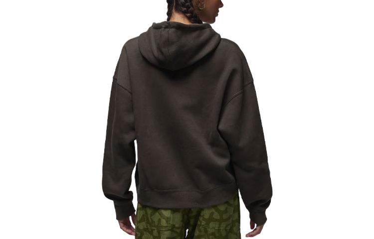 (WMNS) Air Jordan Brooklyn Fleece Hoodie 'Brown' FN4488-220