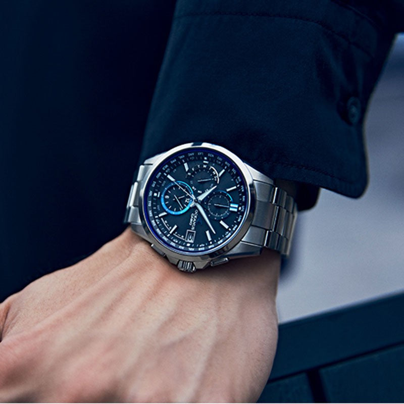 Casio Oceanus Analog Watch 'Silver Blue' OCW-T2600-1AJF
