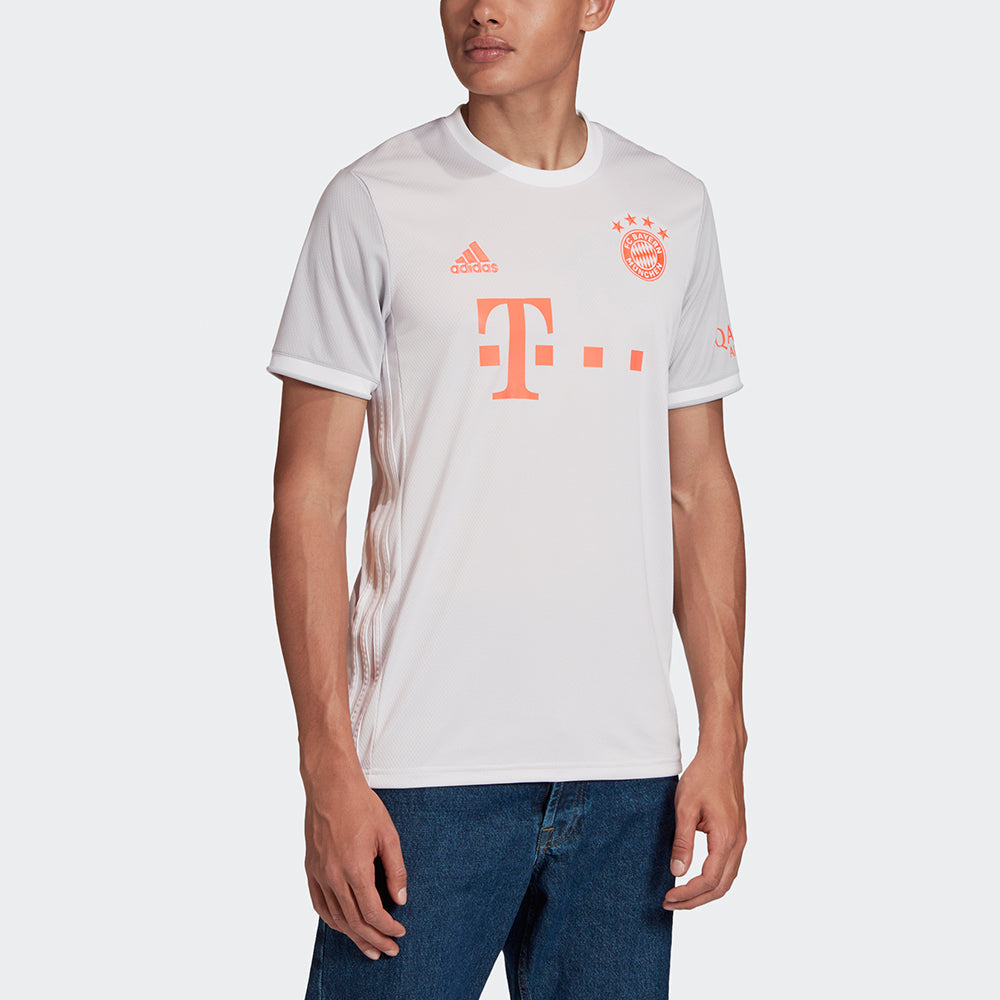 adidas FCB A JSY Round Neck Sports Jersey SW Fan Edition Bayern Munich Away White GE0583