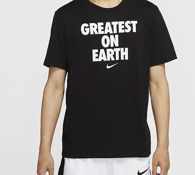 Nike GREATEST ON EARTH Basketball Short Sleeve Black CV1041-010
