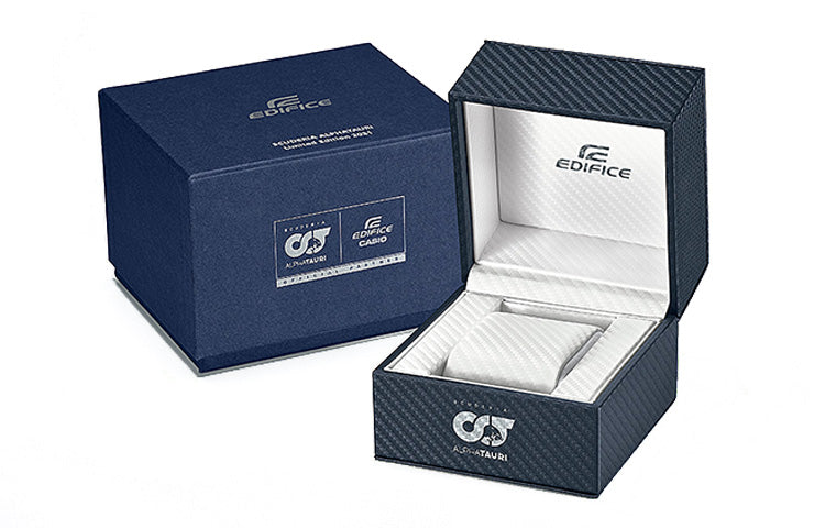 CASIO EDIFICE Limited Edition Solar Powered Sapphire Crystal Mens Blue Analog/Digital Combo ECB-10AT-1A