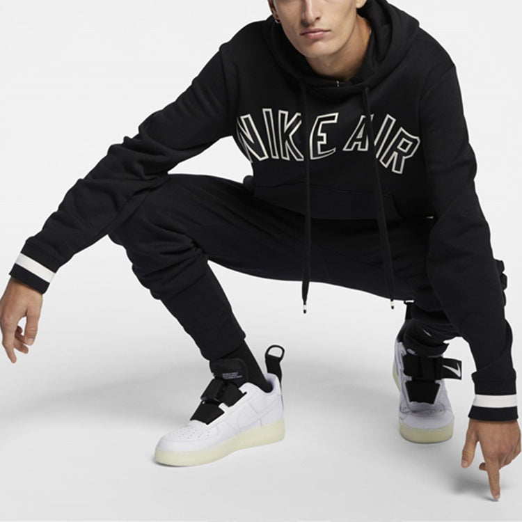 Nike Air MENS Sportswear Casual Logo Print Fleeced Black AR1818-010
