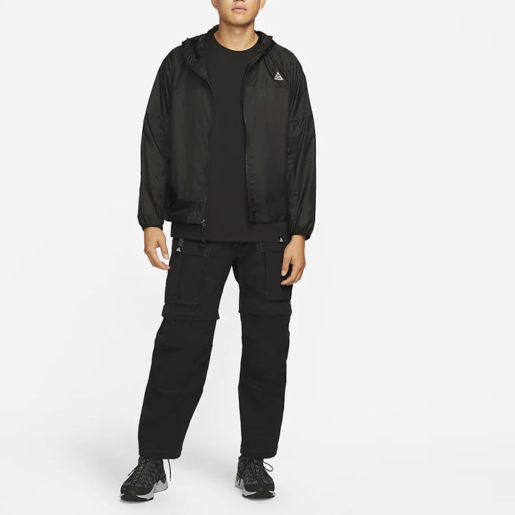 Nike ACG Cinder Cone Solid Color Zipper Hooded Jacket Black DB0979-013