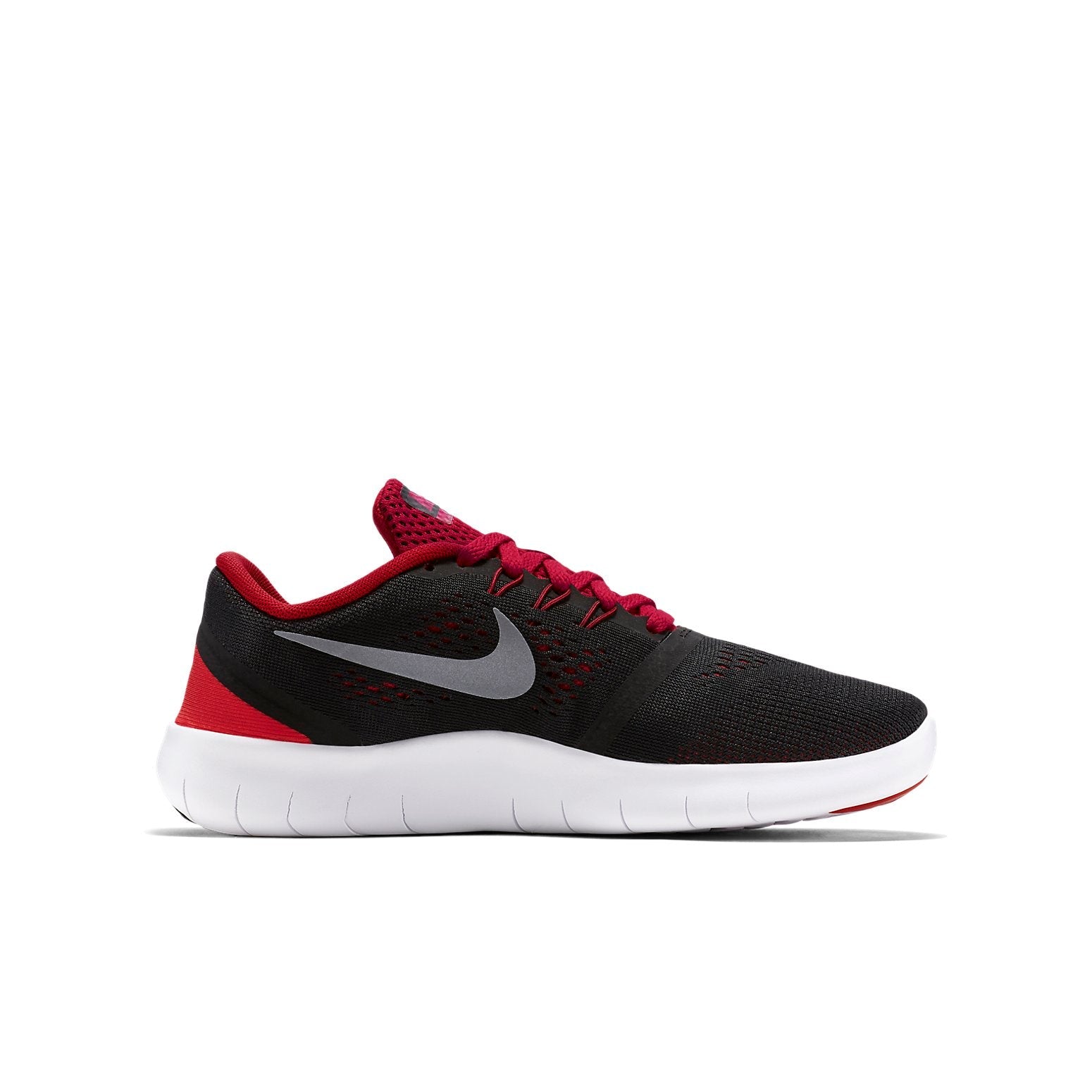 (GS)  Nike Free RN 'Black Red' 833989-003
