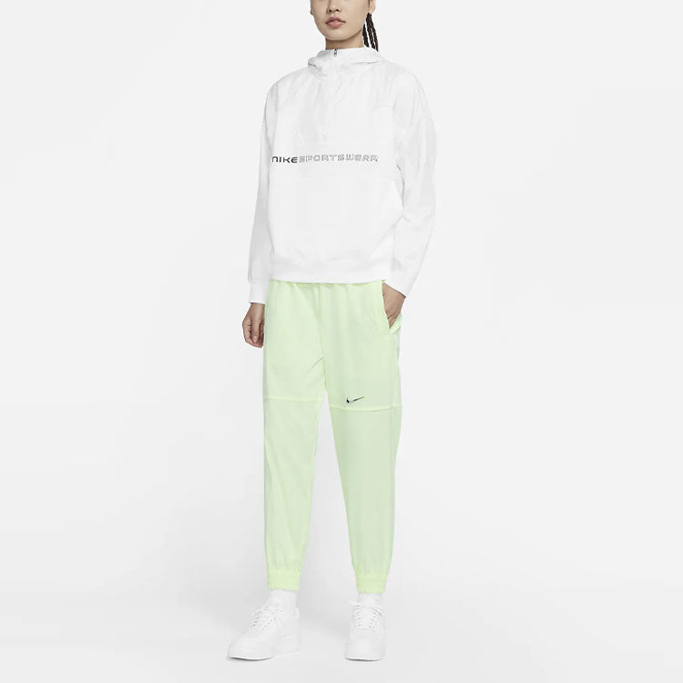 Nike Sportswear Swoosh Logo Woven Sports Long Pants Yellow Green Yellowgreen CZ8910-701