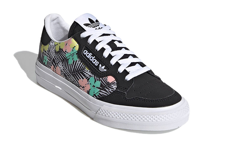 (GS) adidas Continental Vulc J 'Black Floral' EG9284