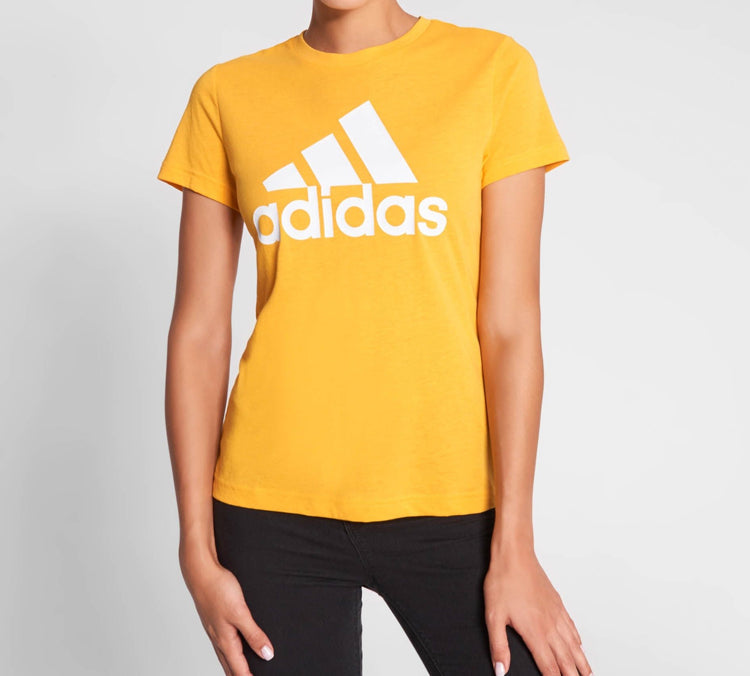 (WMNS) adidas Sports Round Neck Short Sleeve Yellow EB3794