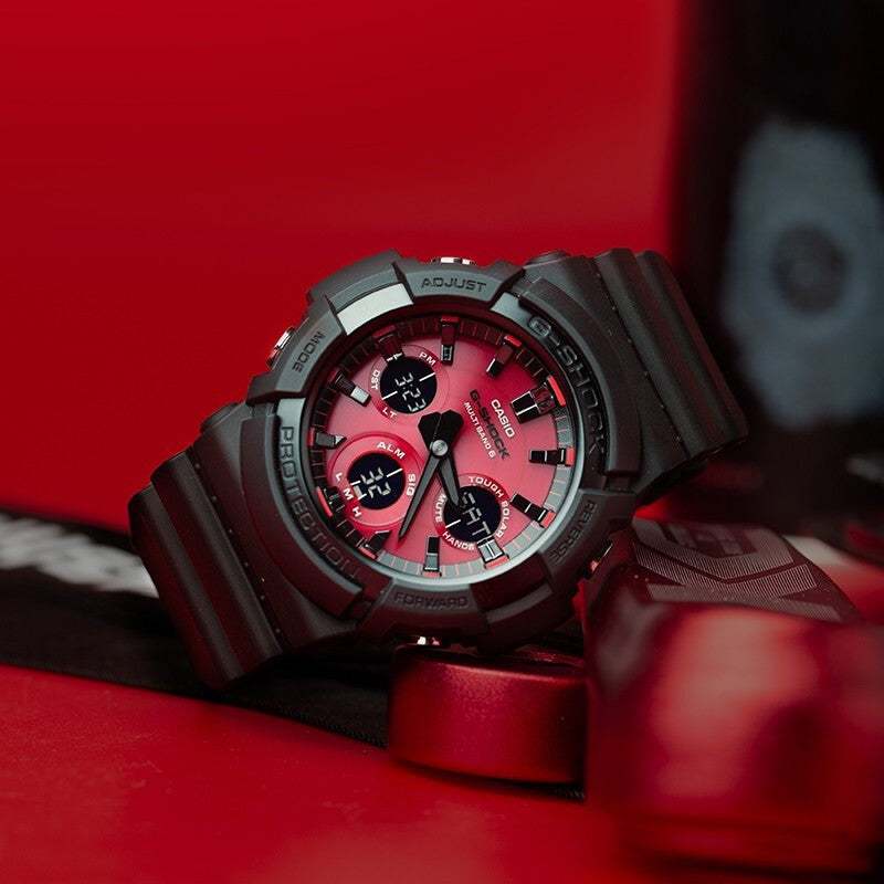 CASIO G-Shock Analog-Digital 'Black Red' GAS-100AR-1A