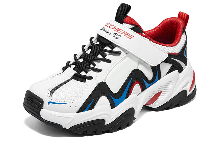 (GS) Skechers Stamina V2 'White Black Red' 405252L-WBRD