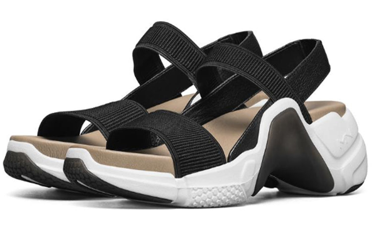 (WMNS) Skechers Neo Block Sandals Black 133011-BLK