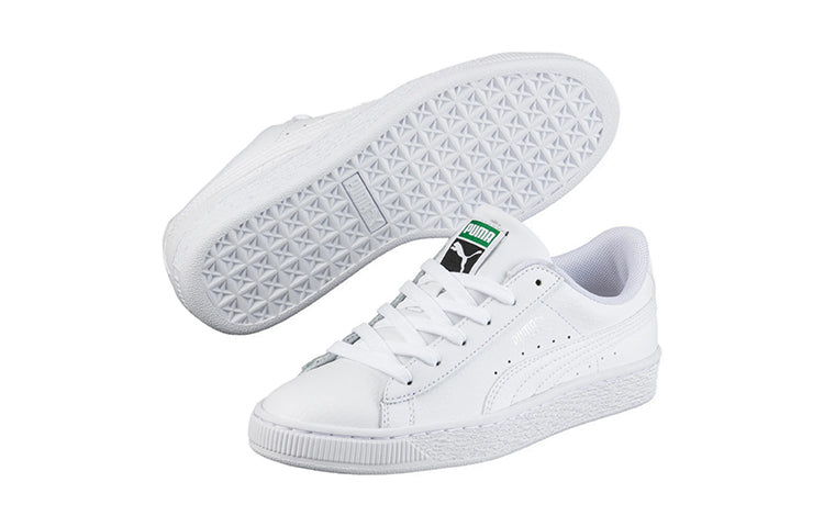 (GS) PUMA Basket Classic JR White 364503-04