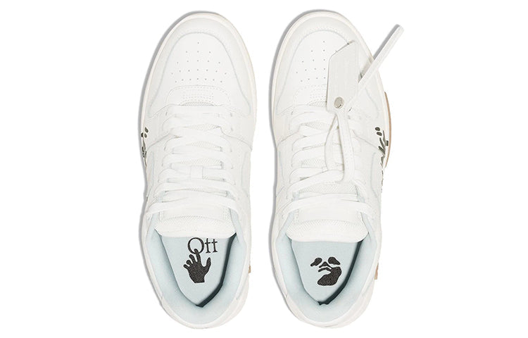(WMNS) Off-White Out of Office For Walking Sneaker 'White Black' OWIA259C99LEA0020110