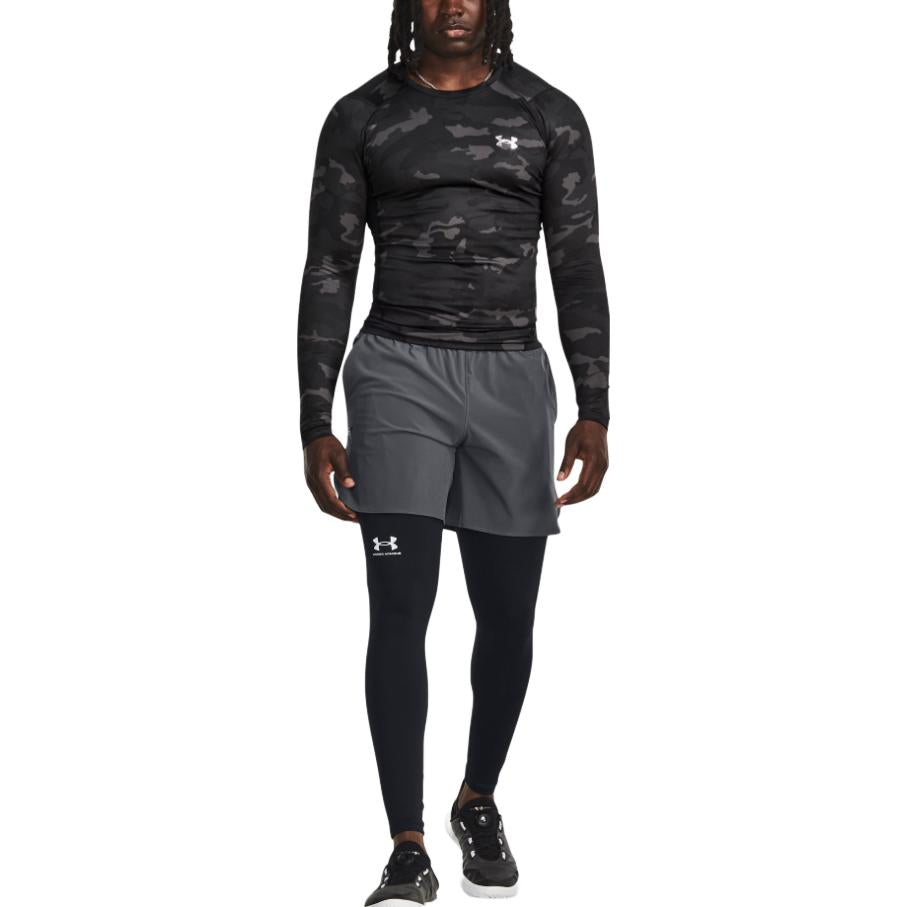Under Armour ColdGear Infrared Compression Printed Crew 'Black Silver' 1381744-001