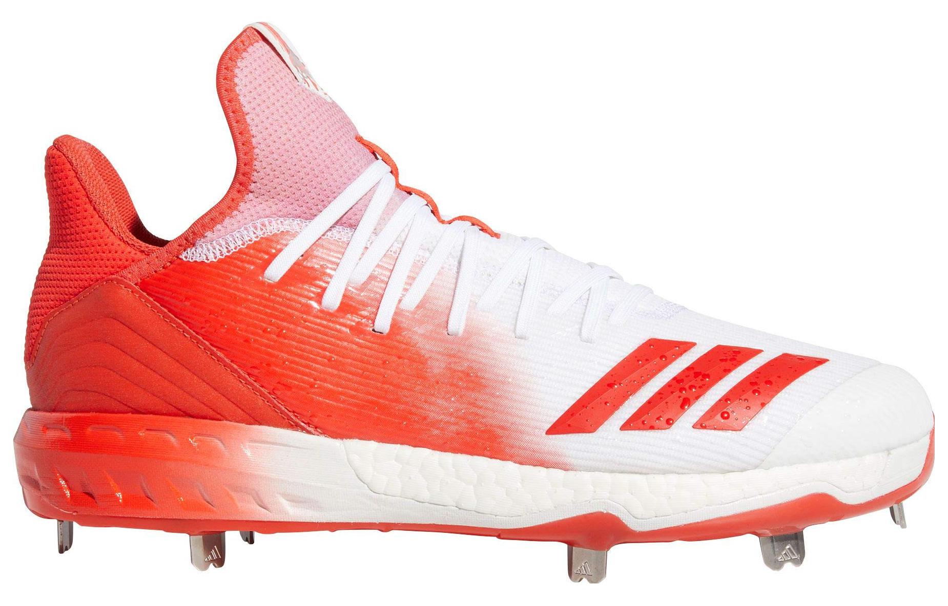 adidas Icon 4 Splash Metal Baseball Cleats 'Red White' B07P3H7CLB