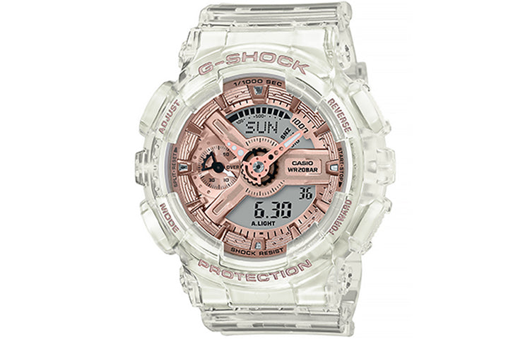 CASIO G-Shock Analog-Digital 'Black White' GA-110LS-1APR&GMA-S110SR-7APR