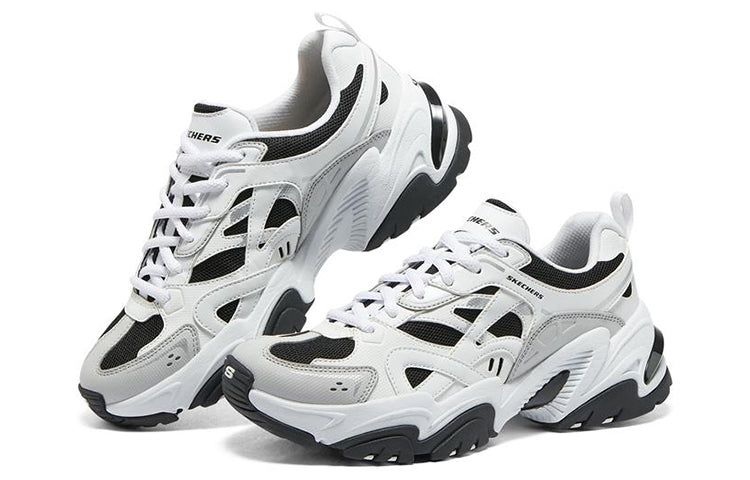(WMNS) Skechers Stamina v2 'White Black' 896093-WBK