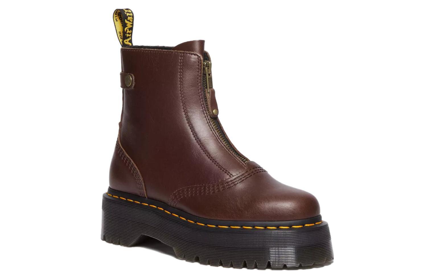 (WMNS) Dr. Martens Jetta Platform Boots 'Dark Brown' 31141201