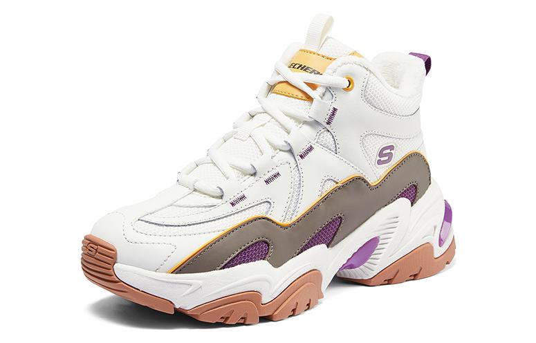 (WMNS) Skechers Stamina Shoes 'White Purple' 168021-WMLT