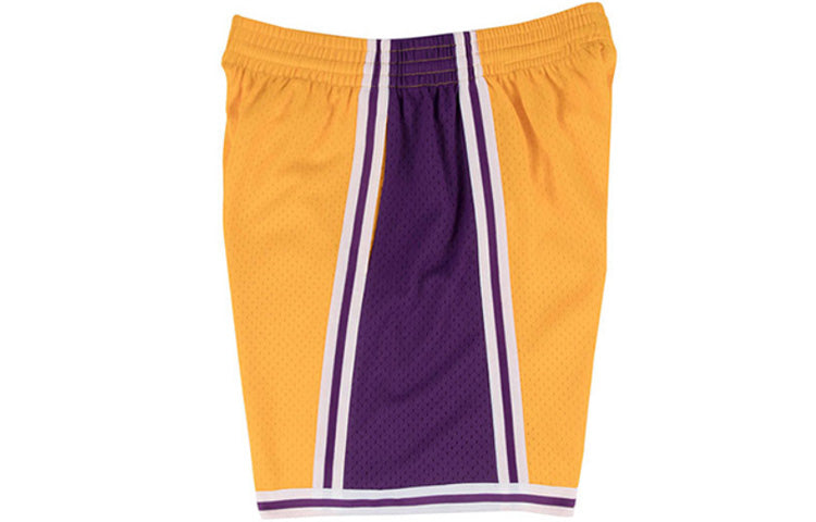 Mitchell & Ness NBA Swingman Shorts Los Angeles Lakers Home 1996-97 'Yellow Purple' SMSHGS18236-LALLTGD96