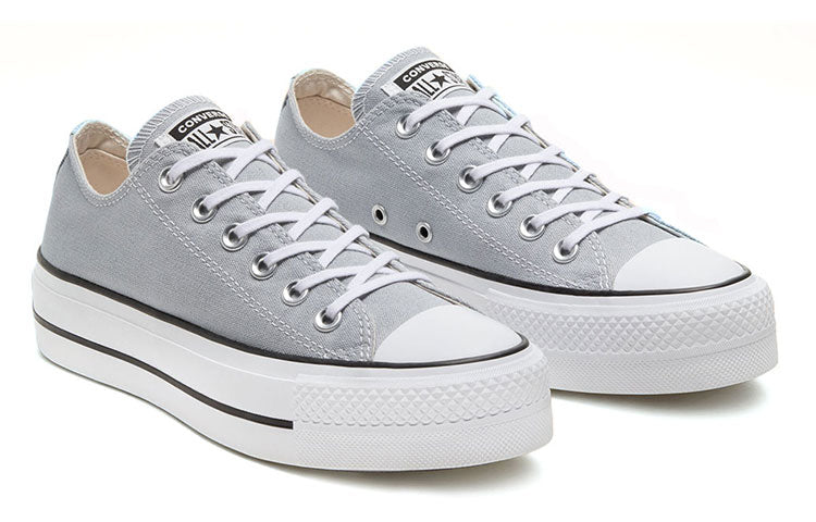 (WMNS) Converse Chuck Taylor All Star Lift Low 'Wolf Grey' 566757C