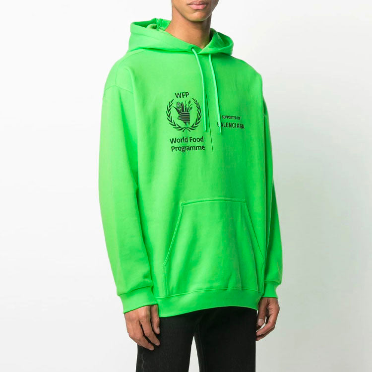 Balenciaga Unisex SS21 World Food Programme Logo Printing Green 600583TJVK44162