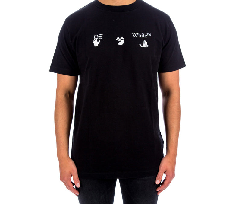 Off-White FW20 Logo Print Crew Neck Short Sleeve OMAA027E20JER0021001