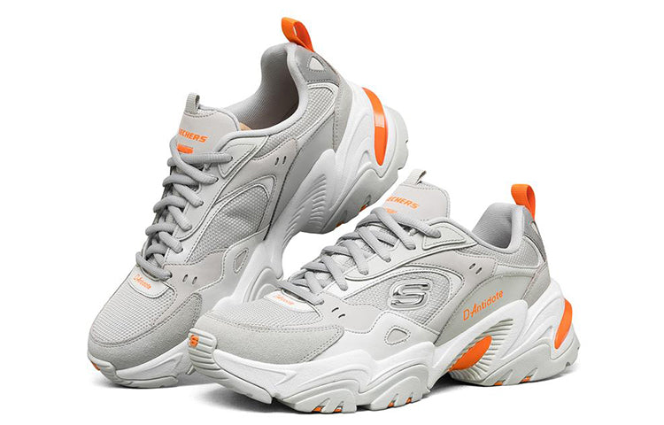 (WMNS) Skechers Stamina V2 'Grey Orange' 66666343-LTGY