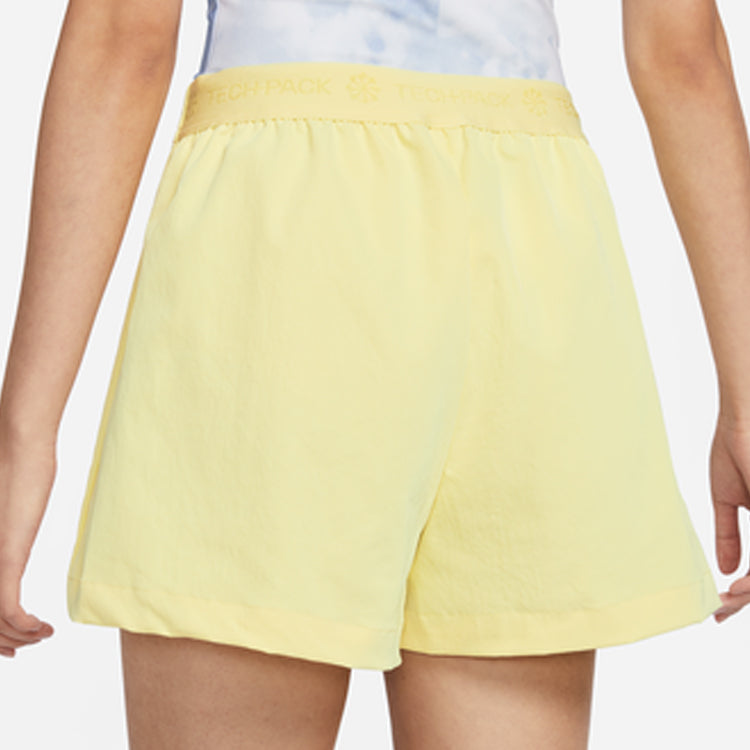 (WMNS) Nike Sportswear Tech Pack High-rise Skort 'Lemon Chiffon Alabaster' DV8492-706