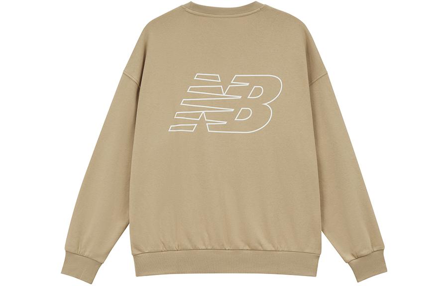 New Balance Casual Pullover Sweatshirt Asia Sizing 'Khaki' AMT33344-INC
