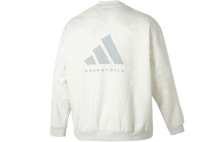 adidas Basketball Crew Sweatshirt Asia Sizing 'White' IX1965