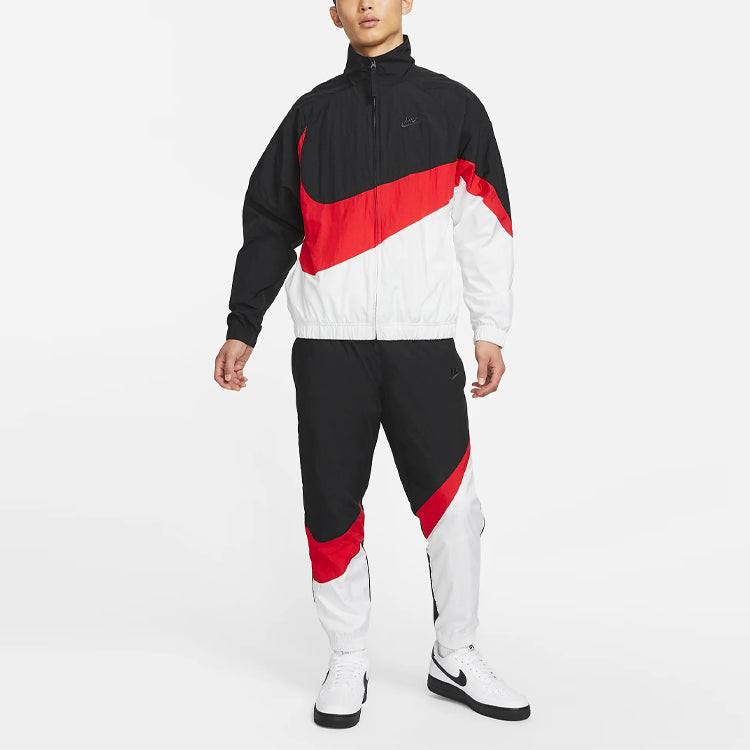 Nike MENS Sportswear Multicolor Large Logo Tat Stand Collar Jacket Black AR3133-011