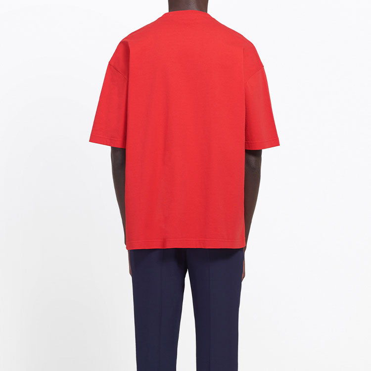 Balenciaga BB Ordinary Version Short Sleeve Unisex Red 578139TEV486400