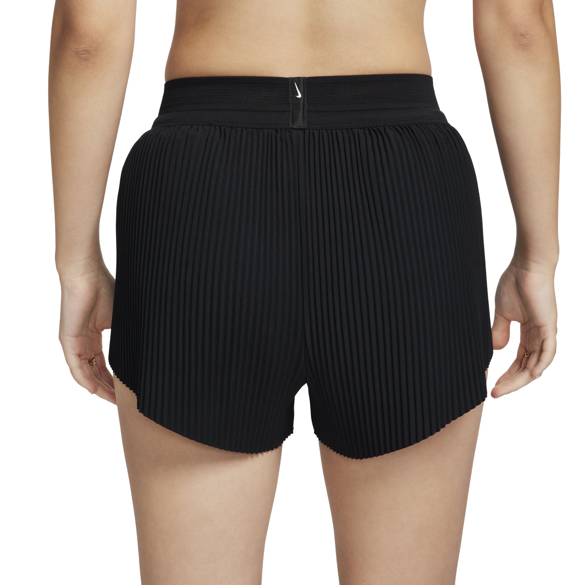 (WMNS) Nike AeroSwift Dri-FIT ADV Mid-Rise Brief-Lined 8cm Shorts Asia Sizing 'Black White' FN2329-010