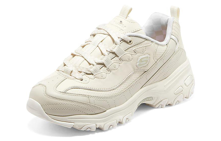 (WMNS) Skechers Dlites 1.0 'Beige White' 149227-OFWT