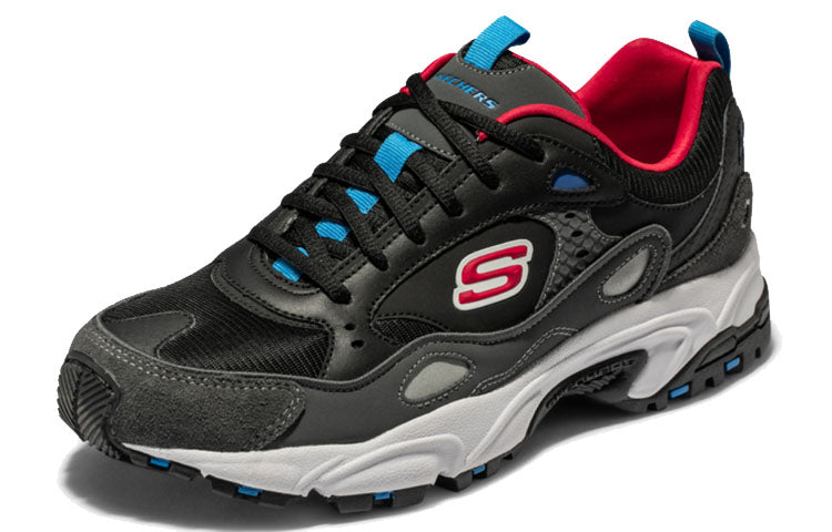 Skechers Stamina Daddy Shoes 'Black Red' 999307-BKMT