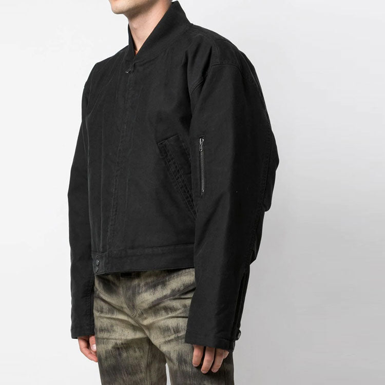 Fear of God Bomber Jacket Short aviator Unisex Black FOG-FW19-70