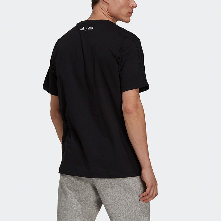adidas x STAR WARS Crossover M Str Wrs Mnd T Star War Subject Printing Round Neck Short Sleeve Black GS6224