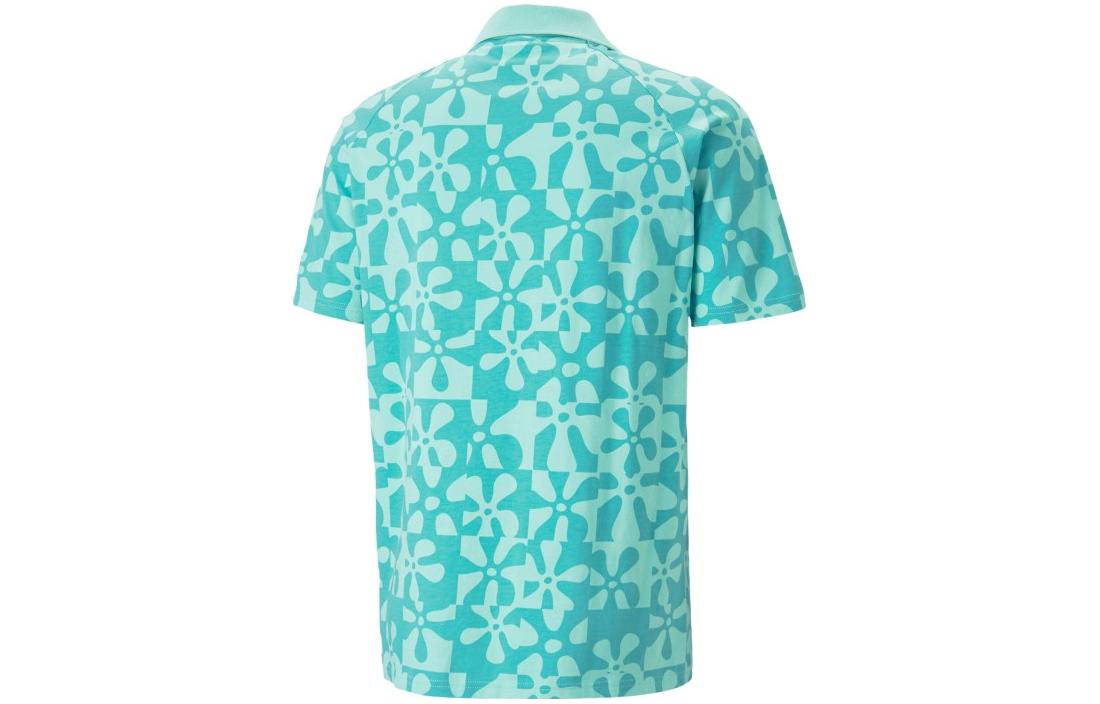 PUMA X Spongbob Printed Polo Shirt 'Teal' 620688-77