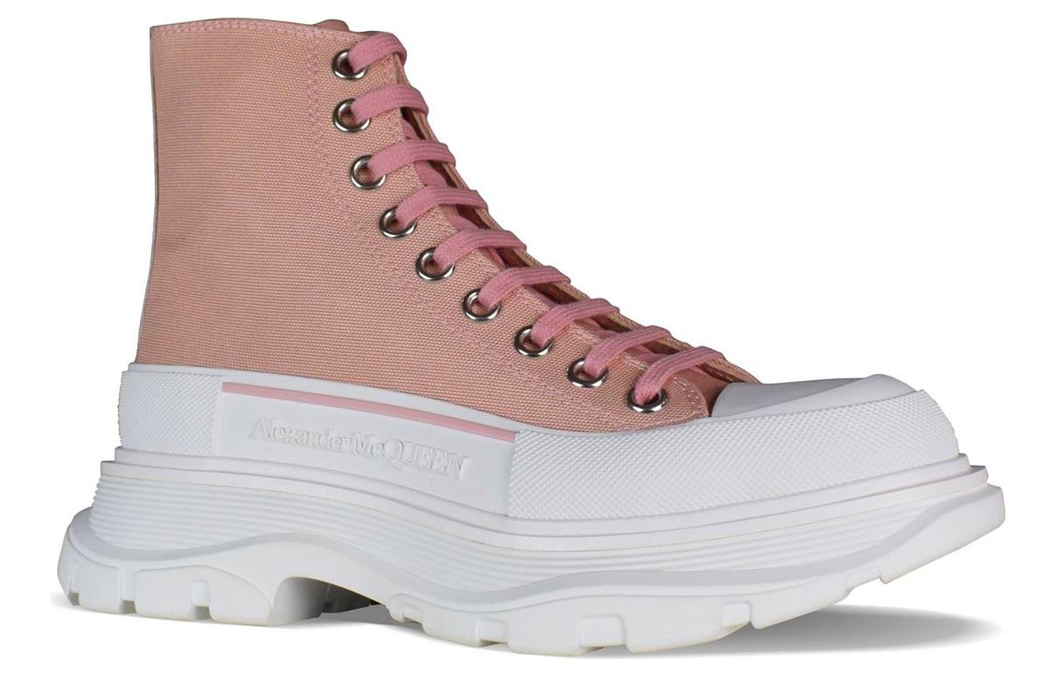 (WMNS) Alexander McQueen Tread Slick Boots 'Magnolia' 611706W4LR19243