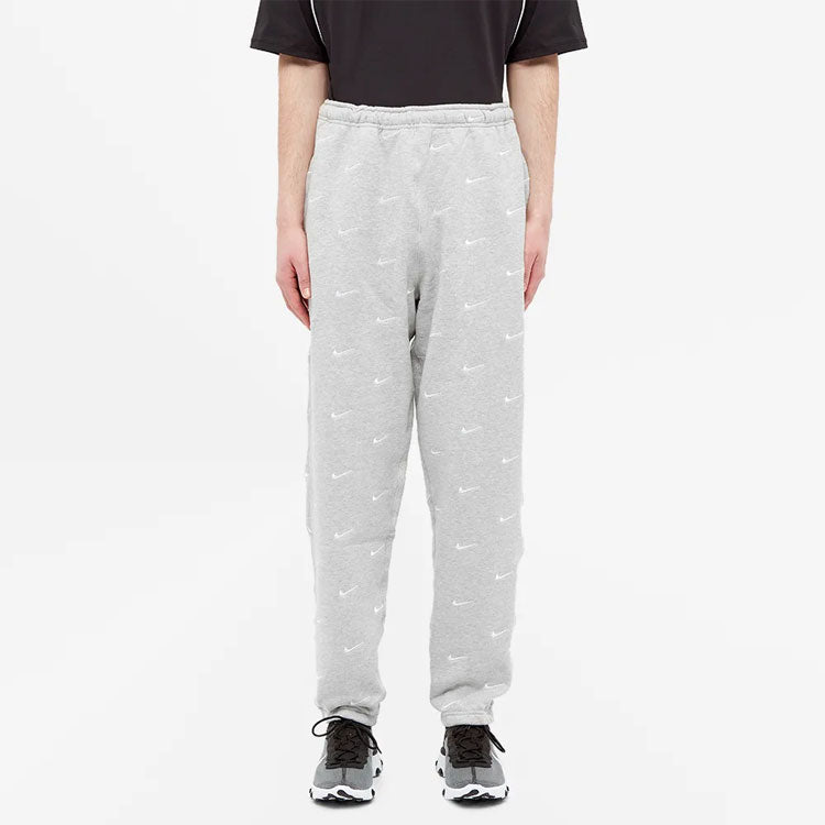 Men's Nike NRG Swoosh Logo Printing Casual Sports Pants/Trousers/Joggers Gray CJ8905-050