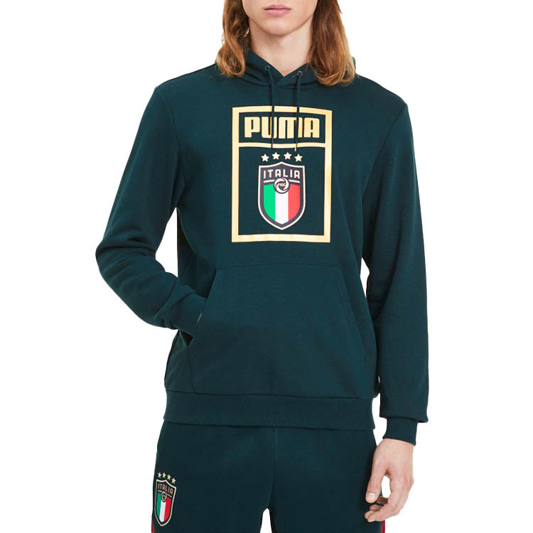 PUMA FIGC Full Sleeve Printed Hoodie 'Green' 757506-18