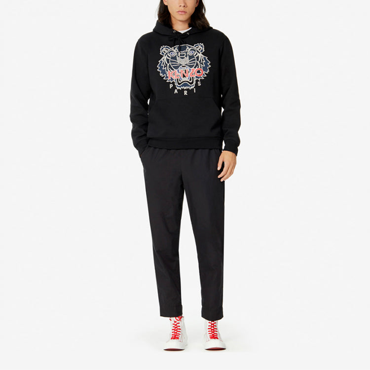 Men's KENZO Tiger Head Pattern Black FA55SW1664XO-99