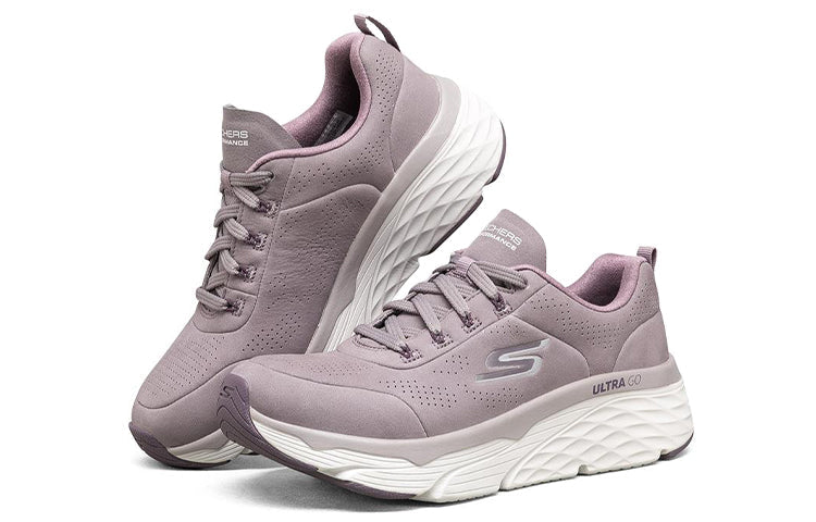 (WMNS) Skechers Max Cushioning Elite 'Taupe Beige White' 128048-LAV