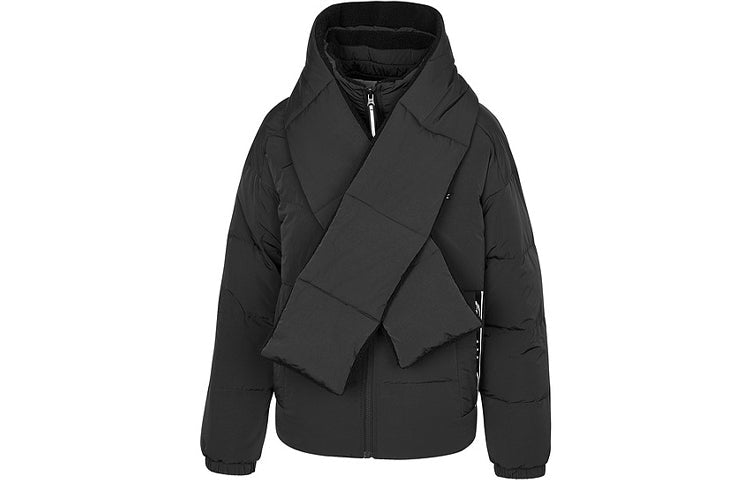 (WMNS) Skechers SKX Reversible Down Jacket 'Black Grey Purple' P421W003