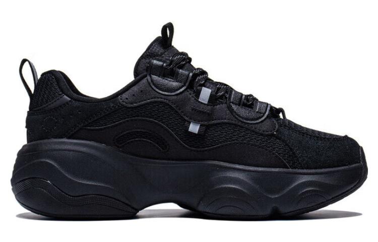 (WMNS) Li-Ning Mia Retro Dad Shoes 'Black' AGCT126-2