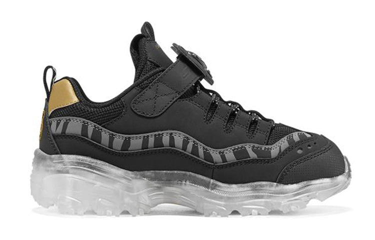(GS) Skechers Ice D'lites 'Black Gold' 317006L-BKGD