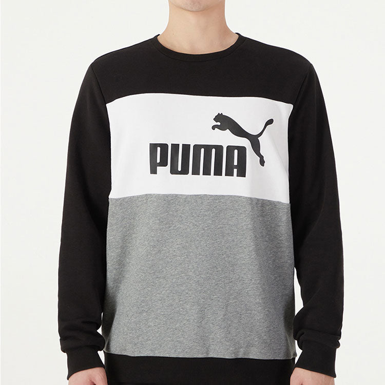 PUMA Casual Sports Round Neck Long Sleeves Gray 849561-01